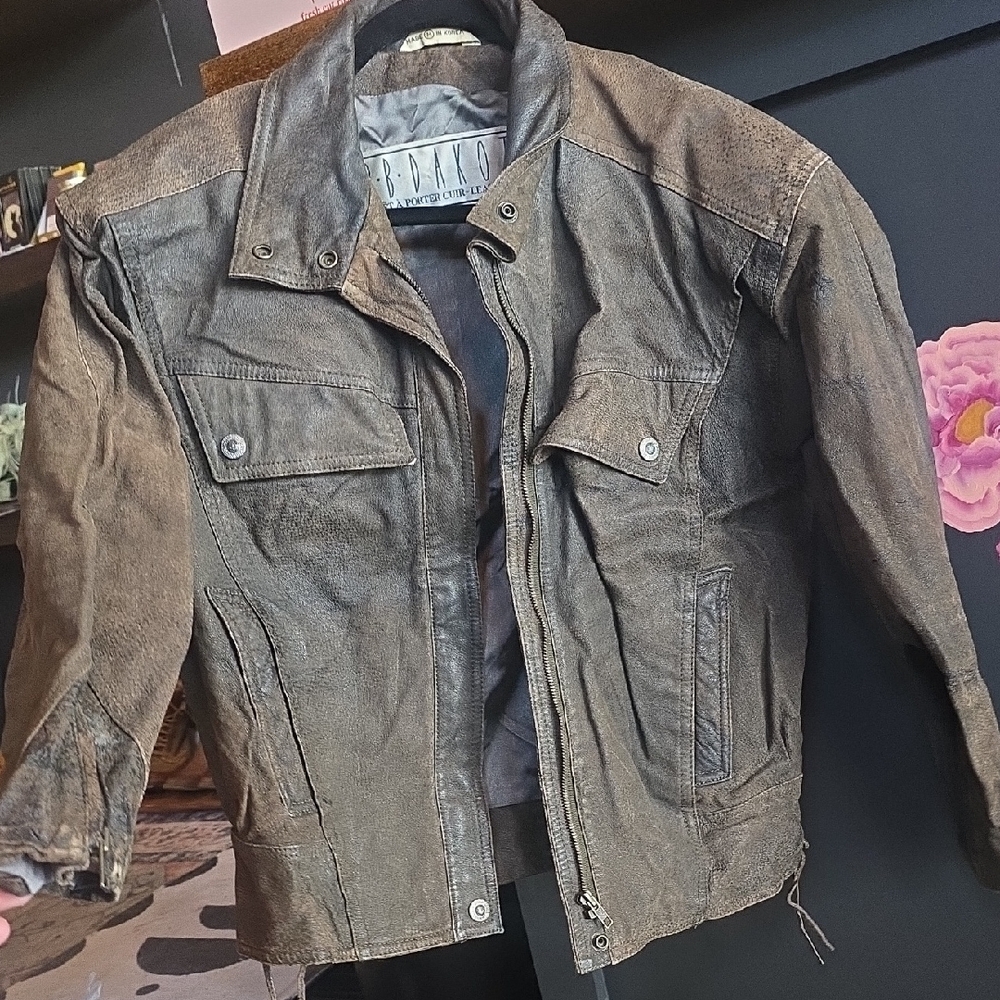 BB Dakota Distressed Brown Military Jacket
